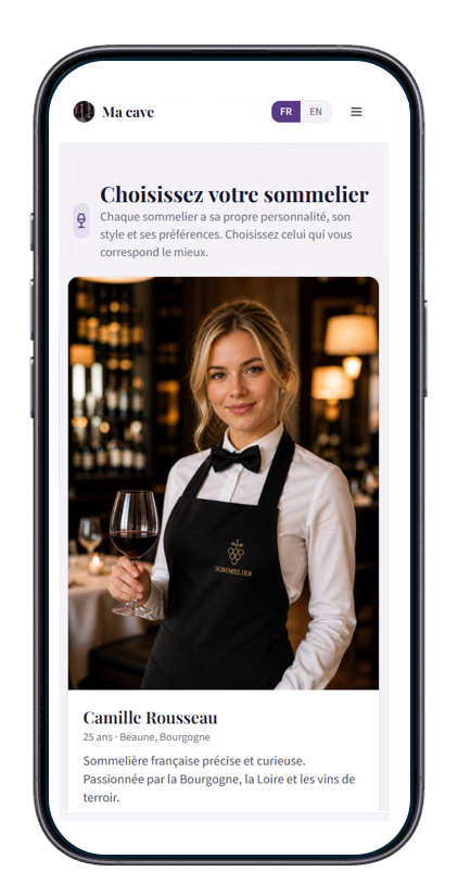 Celesime — Sommelier sur iPhone